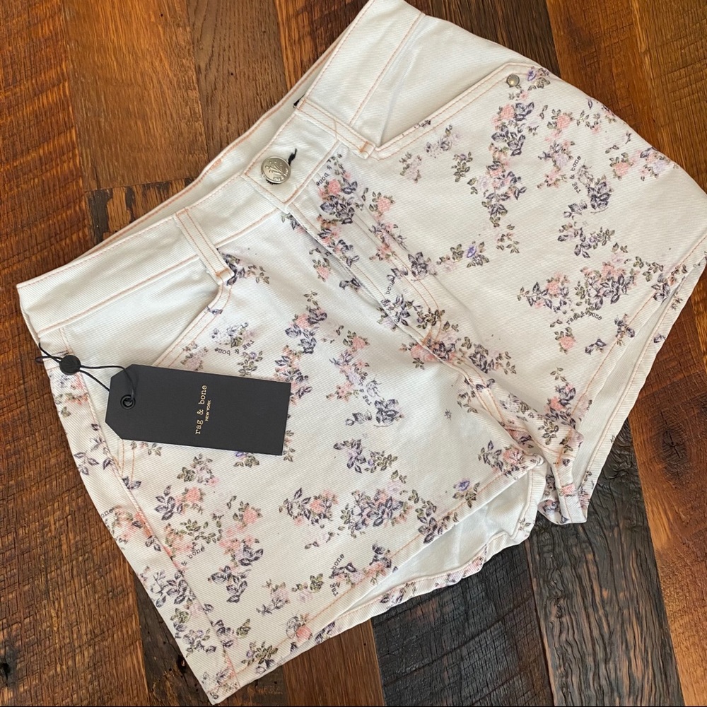 Rag & Bone Ellie Short in Micro Floral Size 25